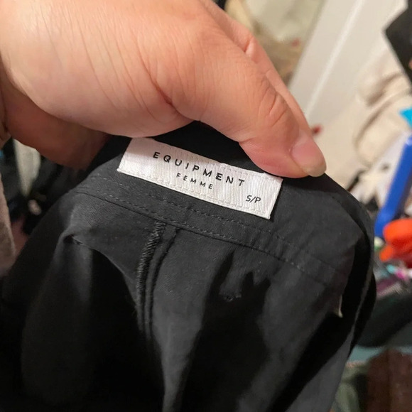 EQUIPMENT SILK CROPPED CARGO PANTS - Picture 3 of 5